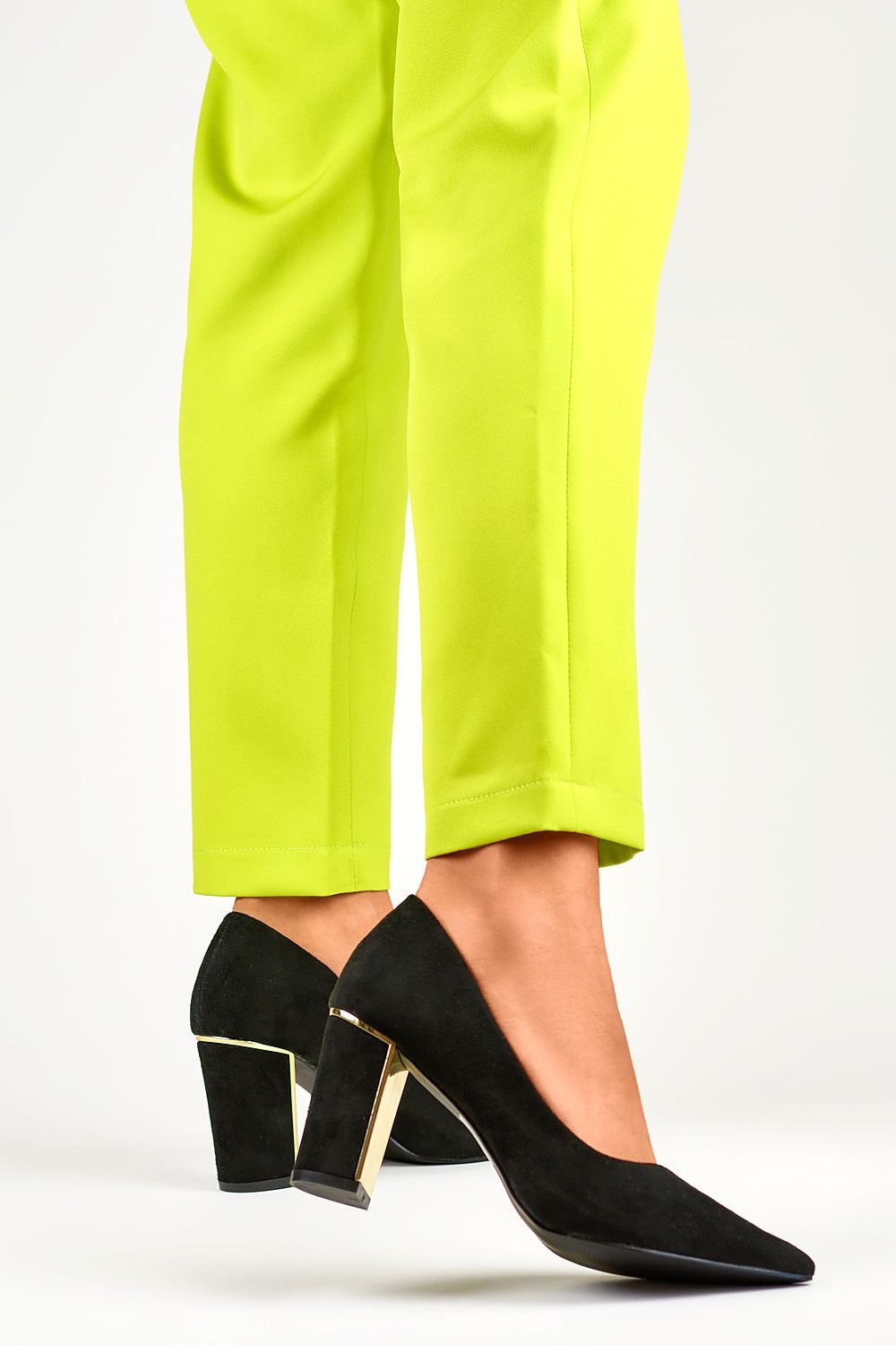 Block heel pumps model 190050