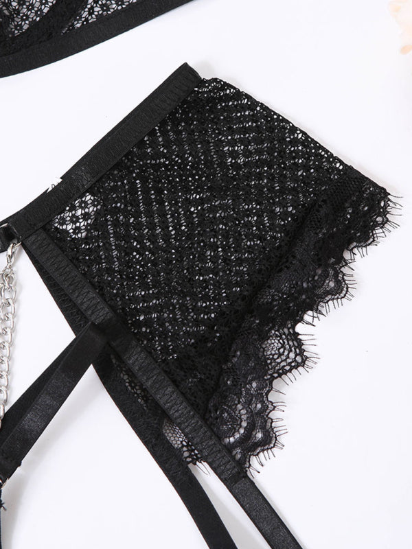 Women's Sexy Lace Mesh Lingerie Set