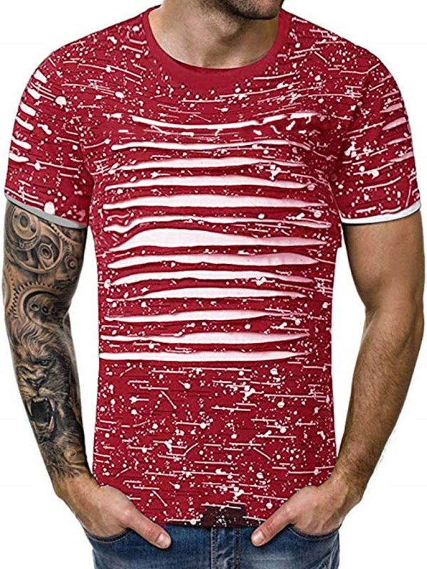 Trendy Round-Necked T-Shirts, Street Men's Wear