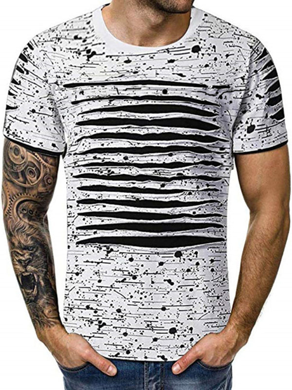Trendy Round-Necked T-Shirts, Street Men's Wear