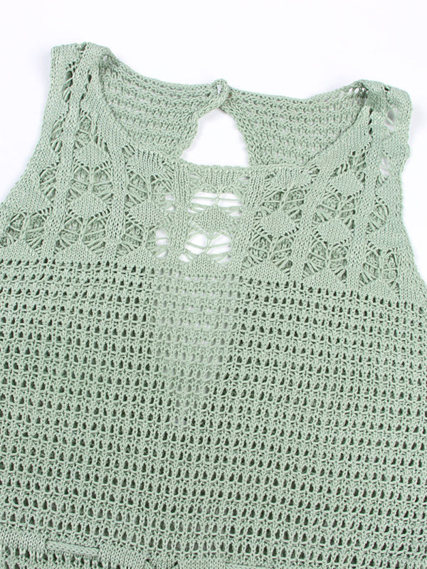 Women's Bikini Top Hollow Lace Tassel Swimsuit Cover-Up