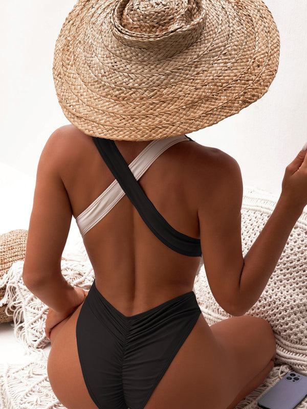 Women's cross swimsuit color matching
