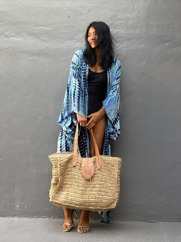 Beach Tie Dye Graphic Print Cover Up