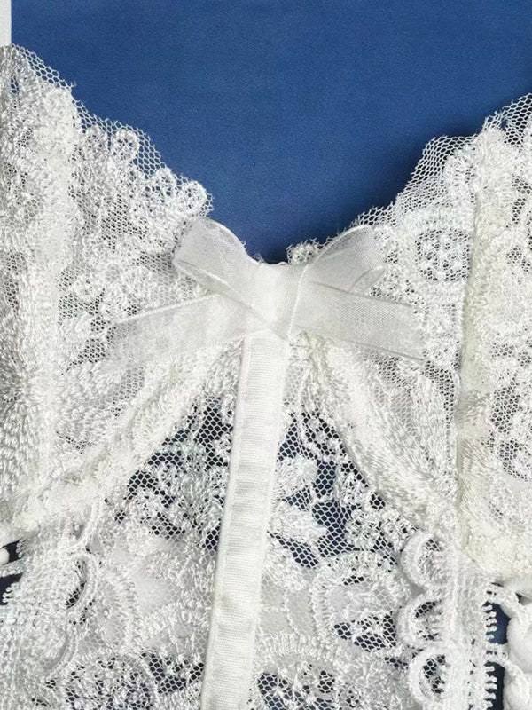 New sling sexy slim fit hollow lace see-through uniform temptation lingerie