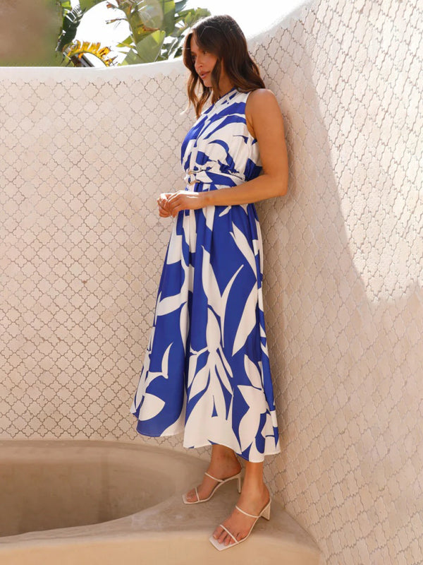 Women's One Shoulder Slim Waist Dress