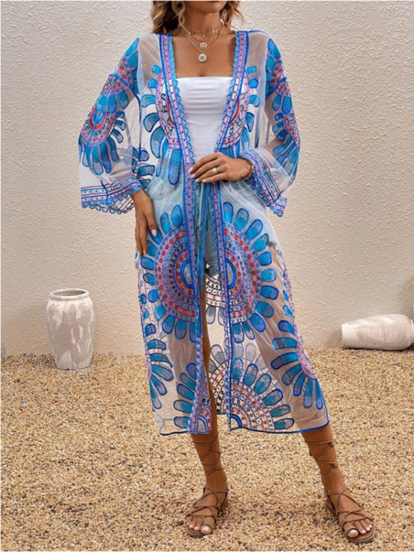 New Beach Lace Cardigan Bikini Swimsuit Cover-Up