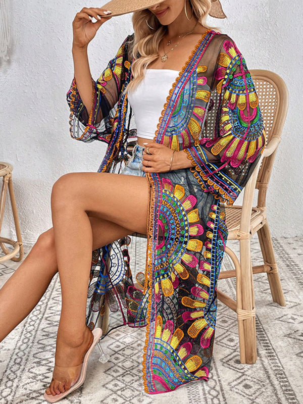 New Beach Lace Cardigan Bikini Swimsuit Cover-Up