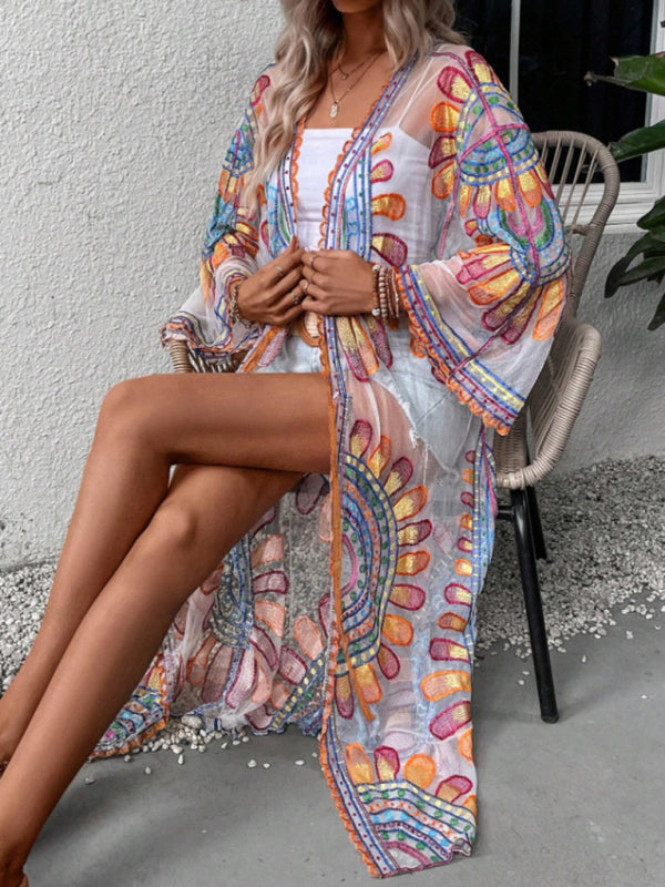 New Beach Lace Cardigan Bikini Swimsuit Cover-Up