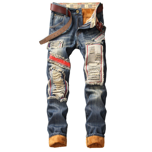 New Style Plus Cashmere Men's Jeans