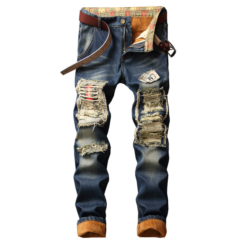 New Style Plus Cashmere Men's Jeans