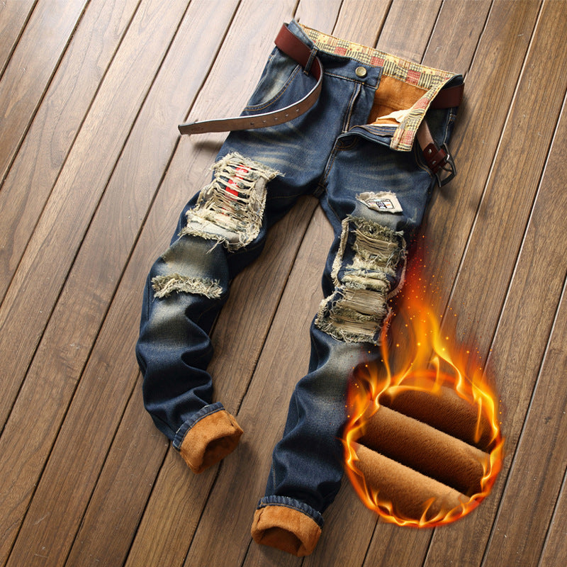 New Style Plus Cashmere Men's Jeans