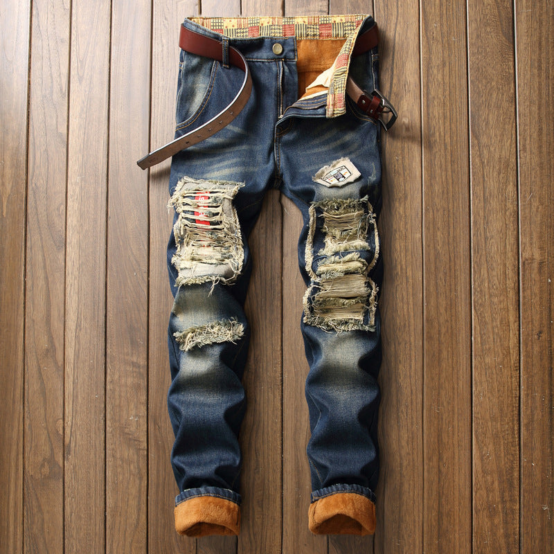 New Style Plus Cashmere Men's Jeans