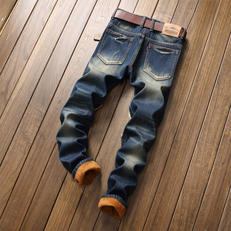 New Style Plus Cashmere Men's Jeans