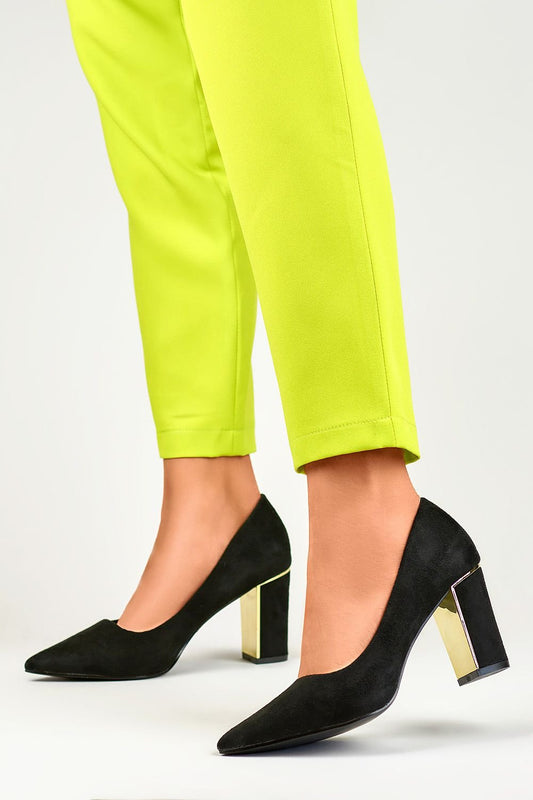 Block heel pumps model 190050