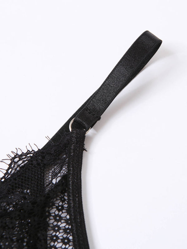 Women's Sexy Lace Mesh Lingerie Set
