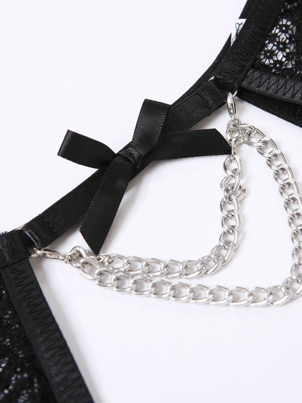 Women's Sexy Lace Mesh Lingerie Set