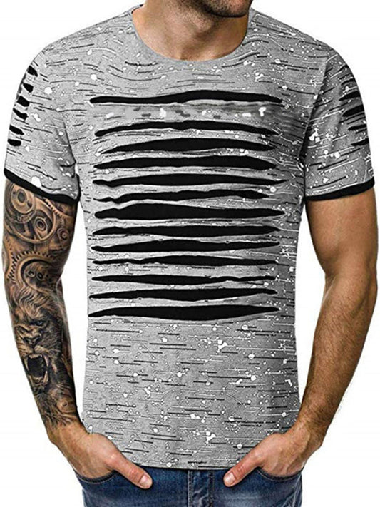 Trendy Round-Necked T-Shirts, Street Men's Wear