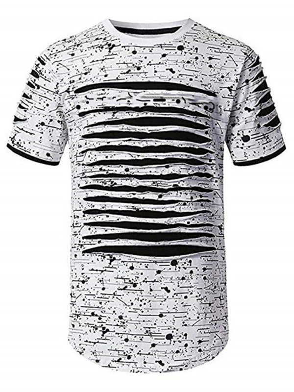 Trendy Round-Necked T-Shirts, Street Men's Wear