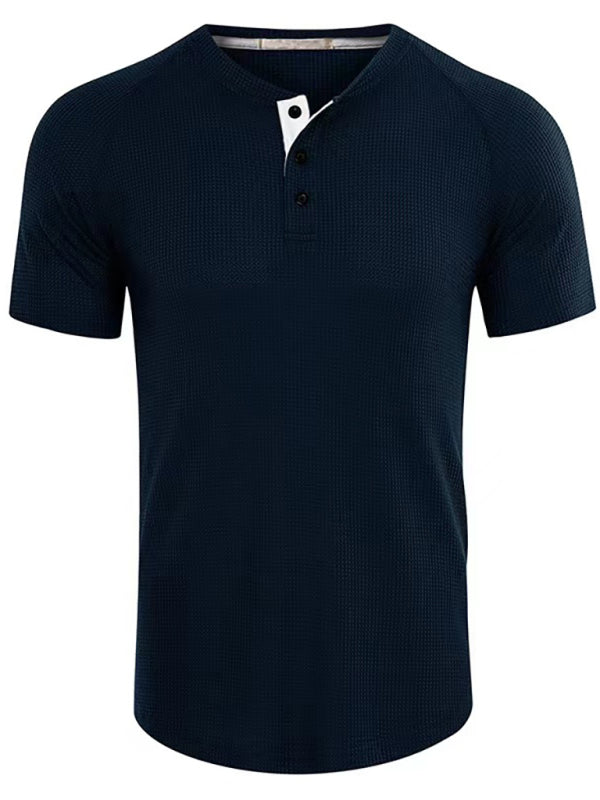 Men's Short Sleeve T-Shirt Muscle Fitted T Shirt Gym Workout Athletic Tee