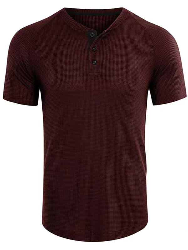Men's Short Sleeve T-Shirt Muscle Fitted T Shirt Gym Workout Athletic Tee