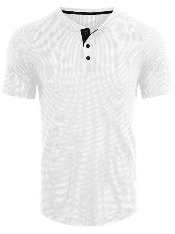 Men's Short Sleeve T-Shirt Muscle Fitted T Shirt Gym Workout Athletic Tee