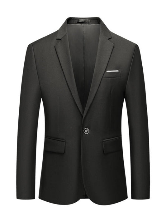 Men's Business Slim Suit Jacket Single Suit