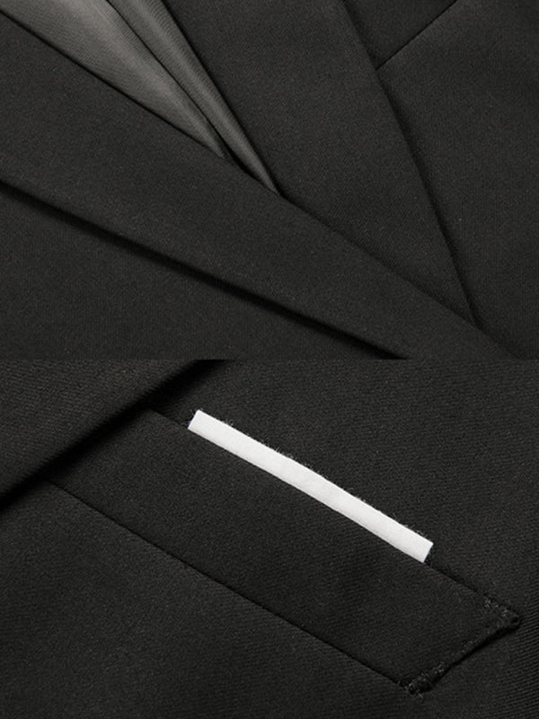 Men's Business Slim Suit Jacket Single Suit