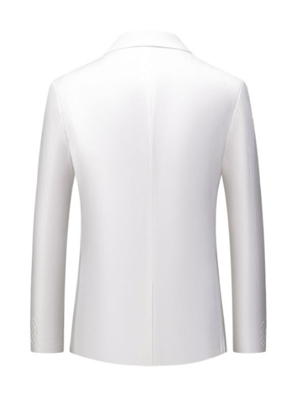 Men's Business Slim Suit Jacket Single Suit