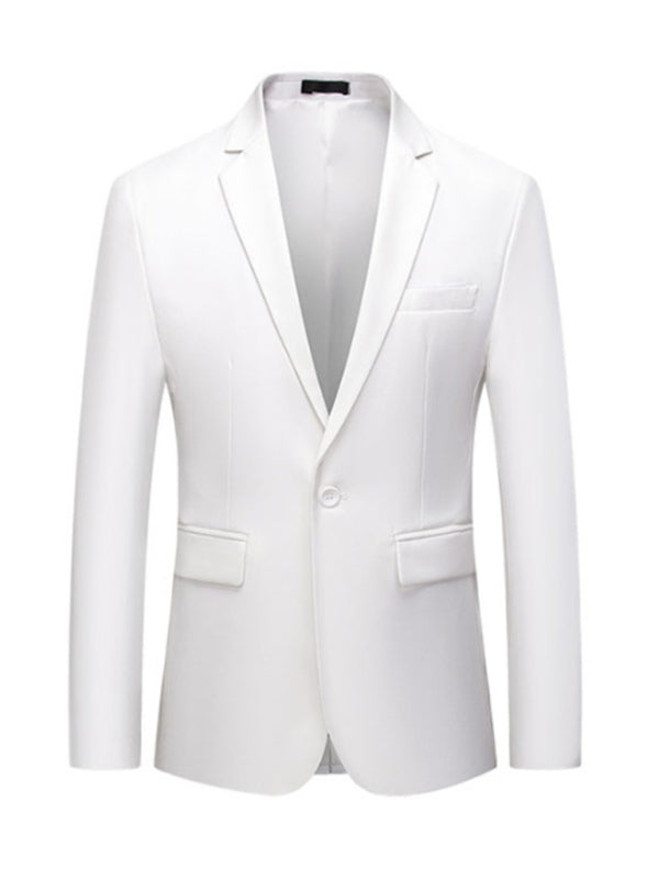 Men's Business Slim Suit Jacket Single Suit