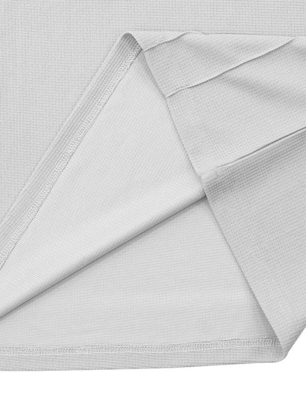 Men's new casual solid color shorts short-sleeve suit